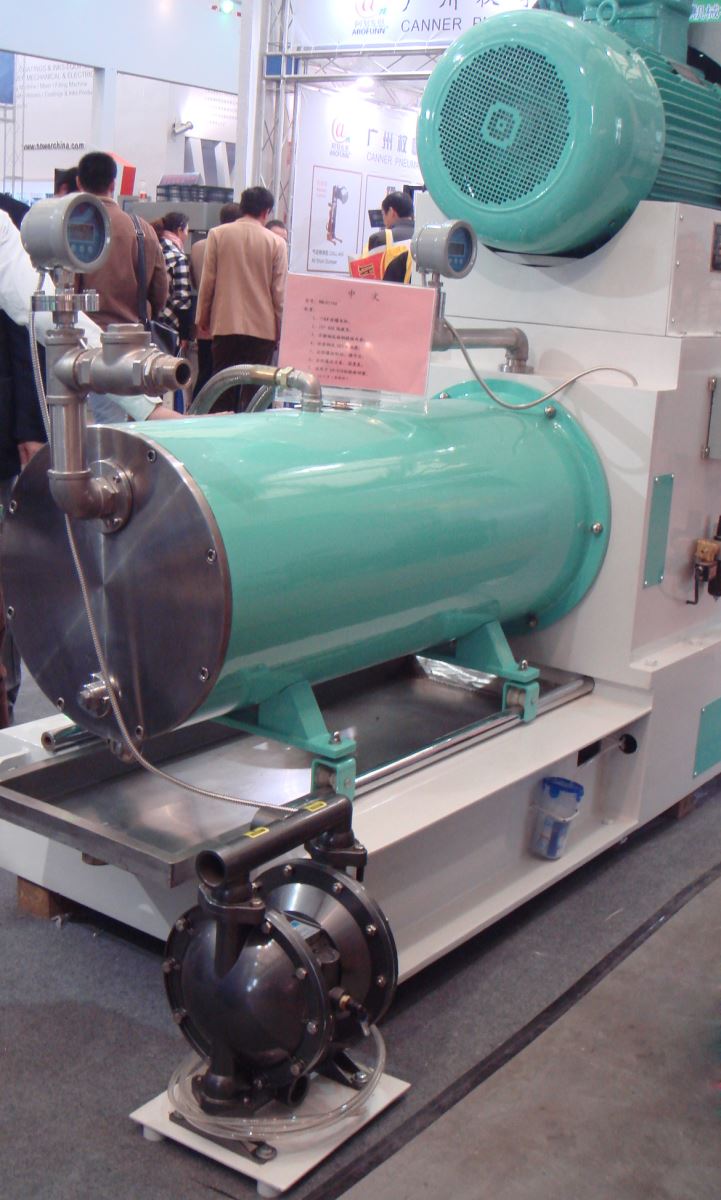 BSK铝合金气动隔膜泵应用到砂磨机